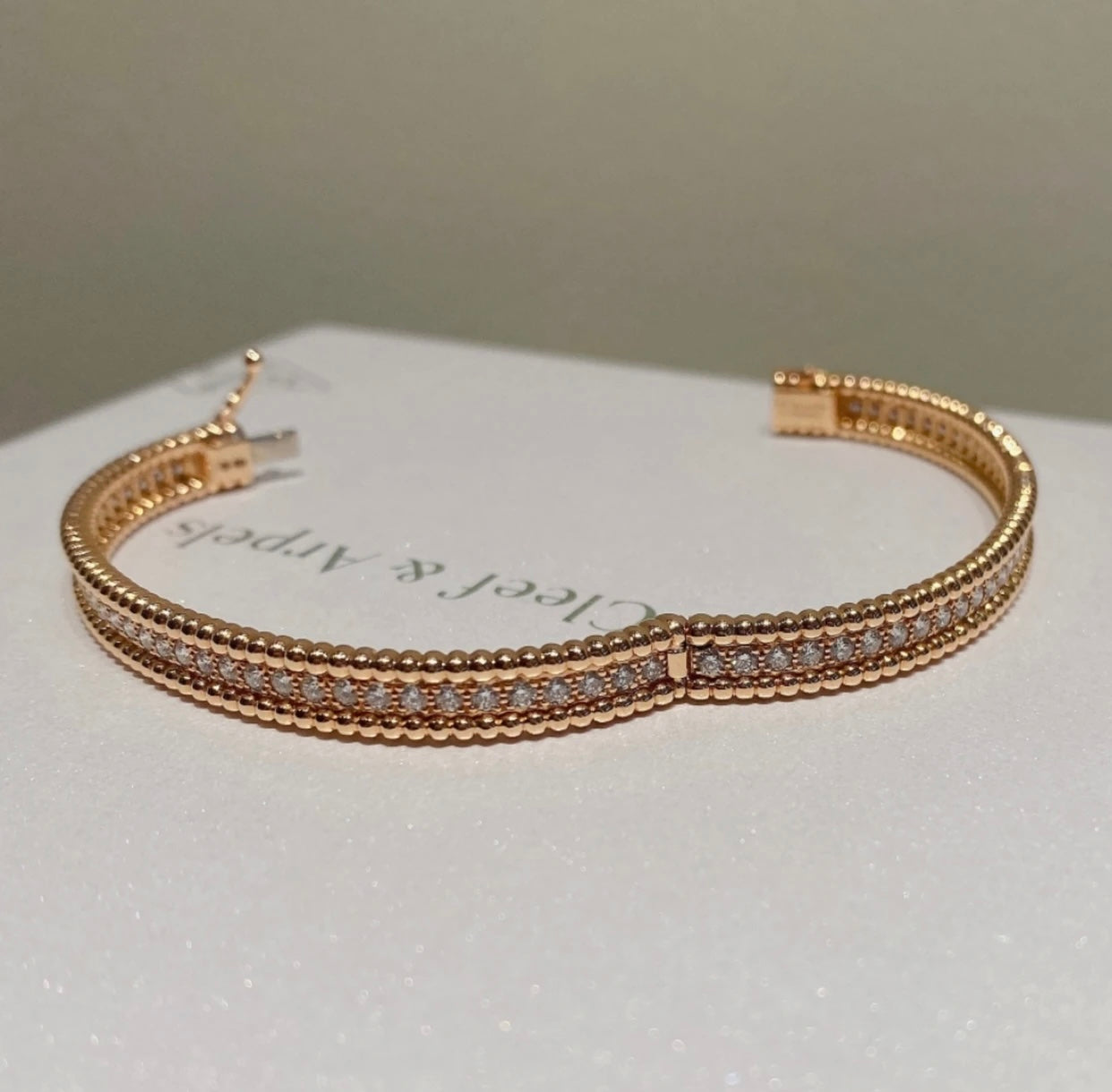 moissanite bracelet 18k gold plated