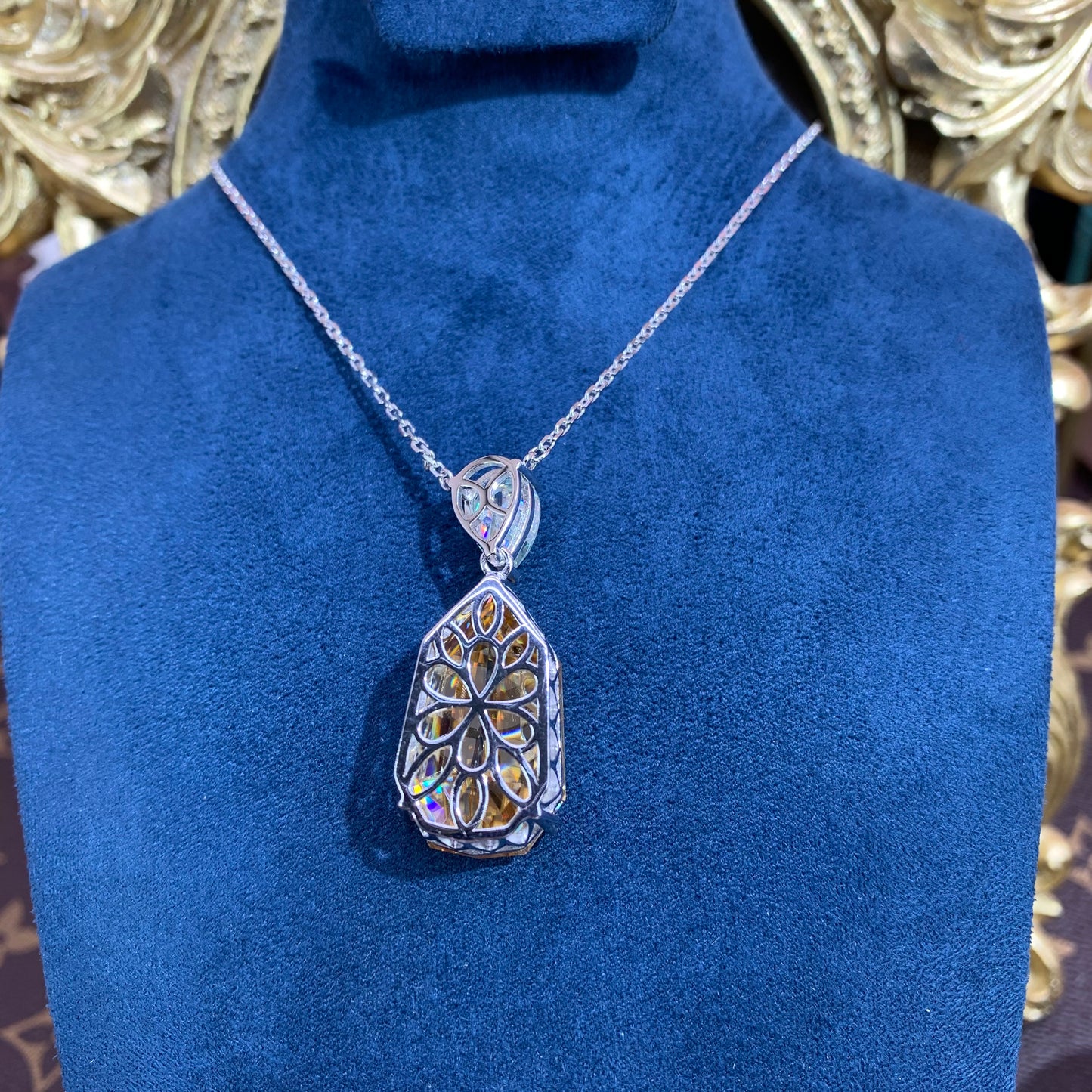 「Buy 1 get 1 set 5CT moissanite for free」27CT Moissanite 925 Sterling Silver necklace