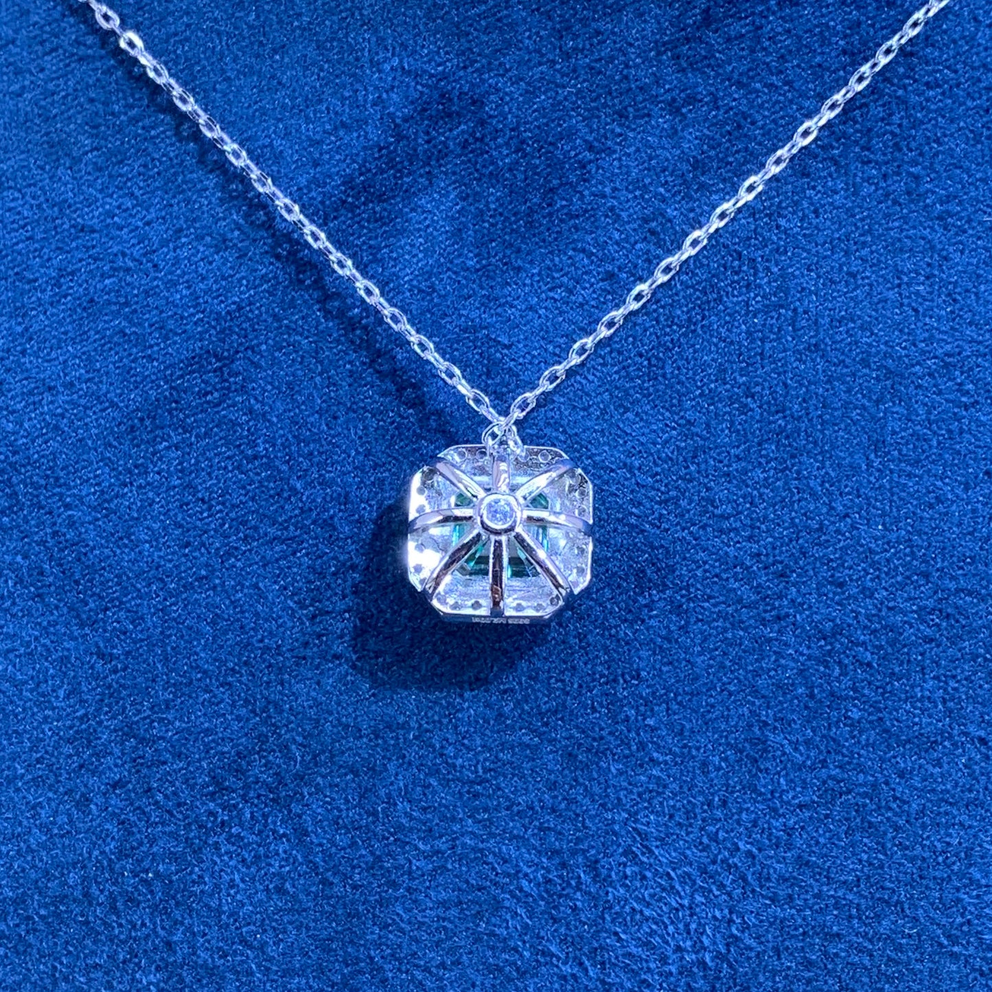2CT Moissanite 925 sterling silver necklace