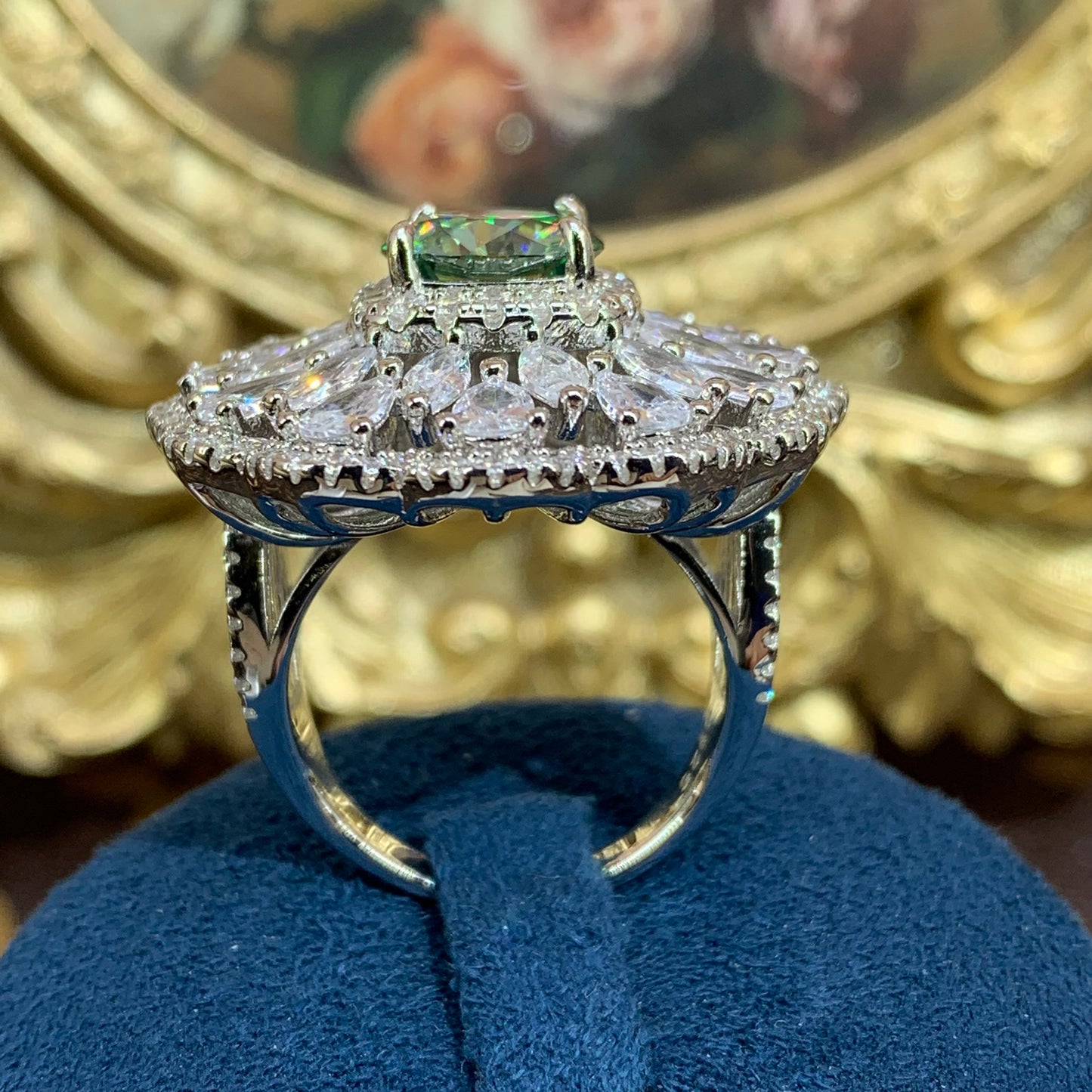 (Madeline)「Buy 1 get 1 Necklace and 1 ring for free」3CT Moissanite 925 Sterling Silver Ring