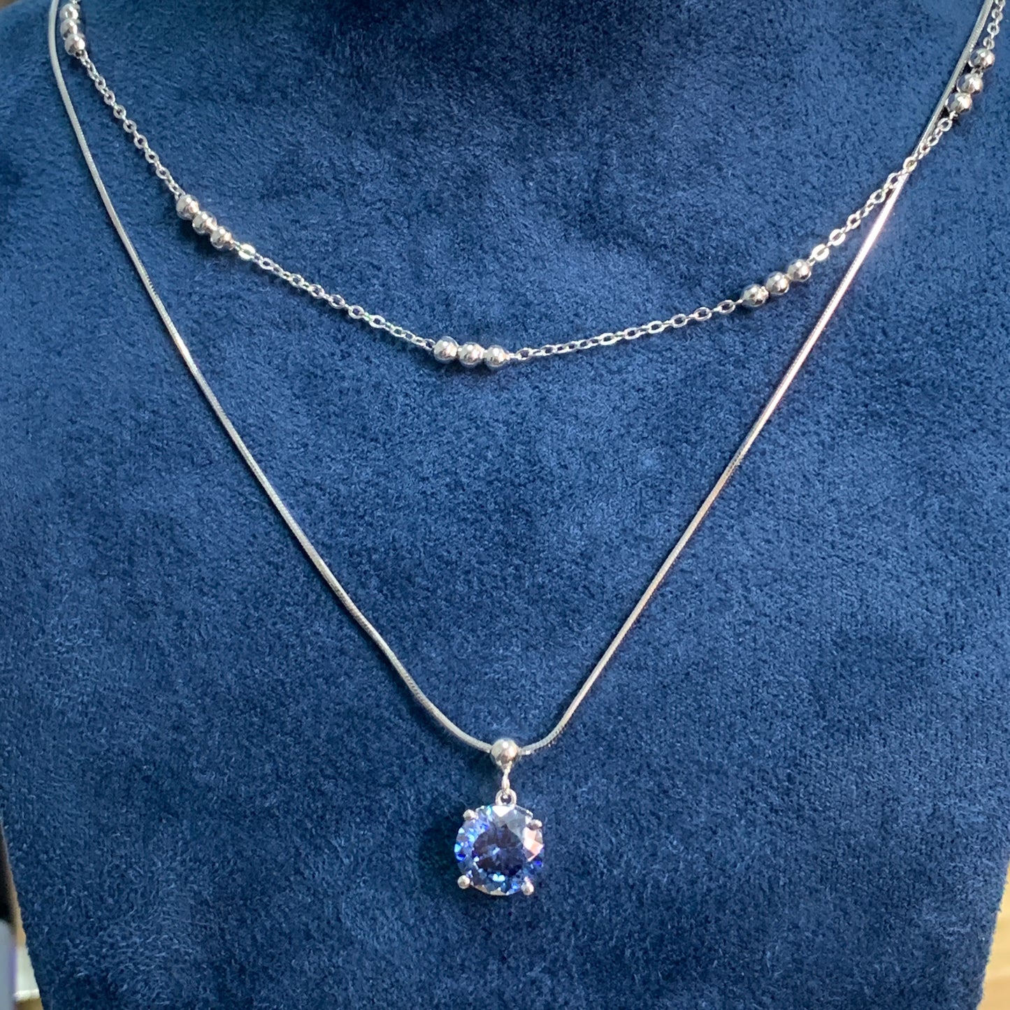 「Buy 1 get 1 band for free」2CT Moissanite 925 sterling silver necklace