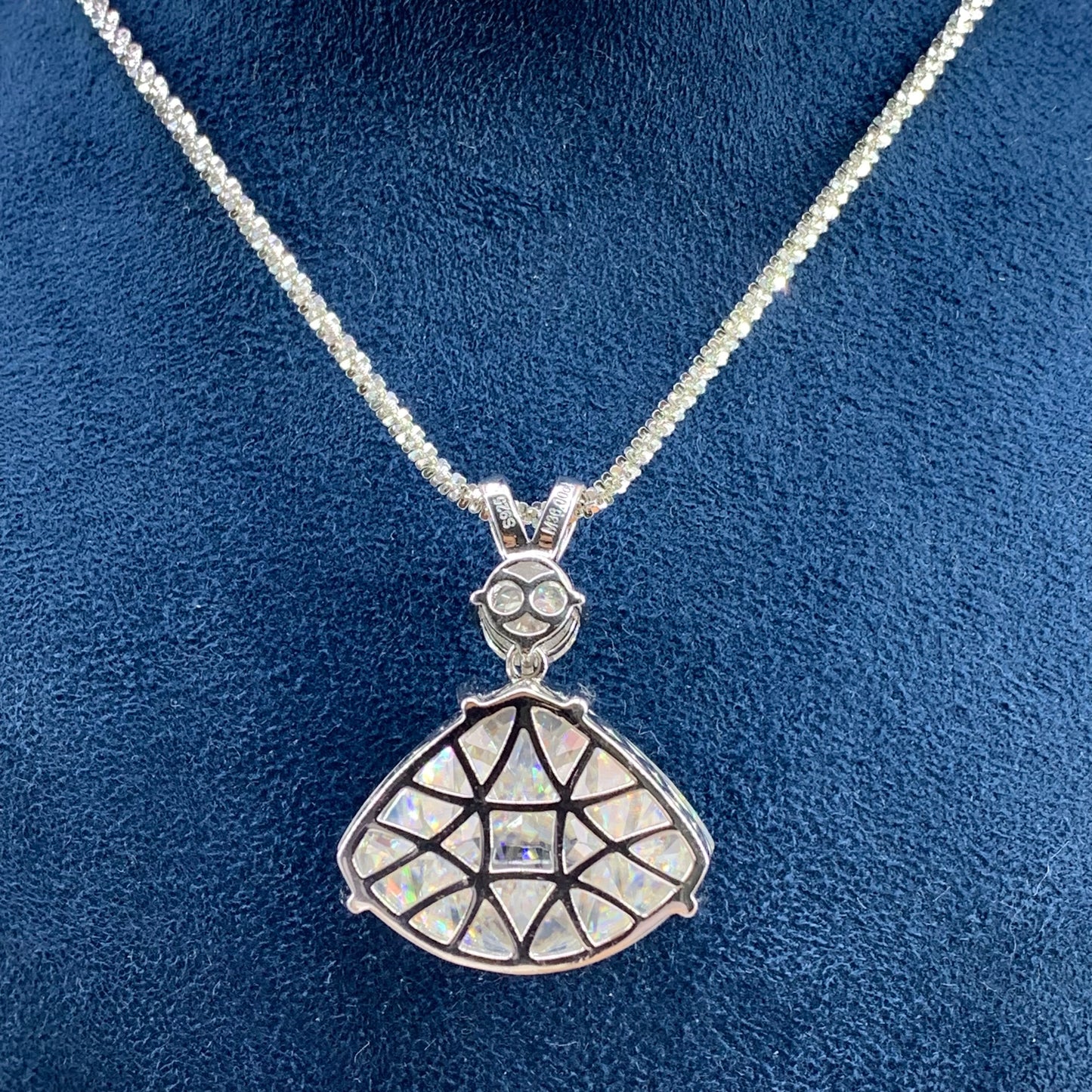 「Buy 1 get 1 ring 1 earrings and 1 necklace for free」36CT Moissanite 925 Sterling Silver necklace