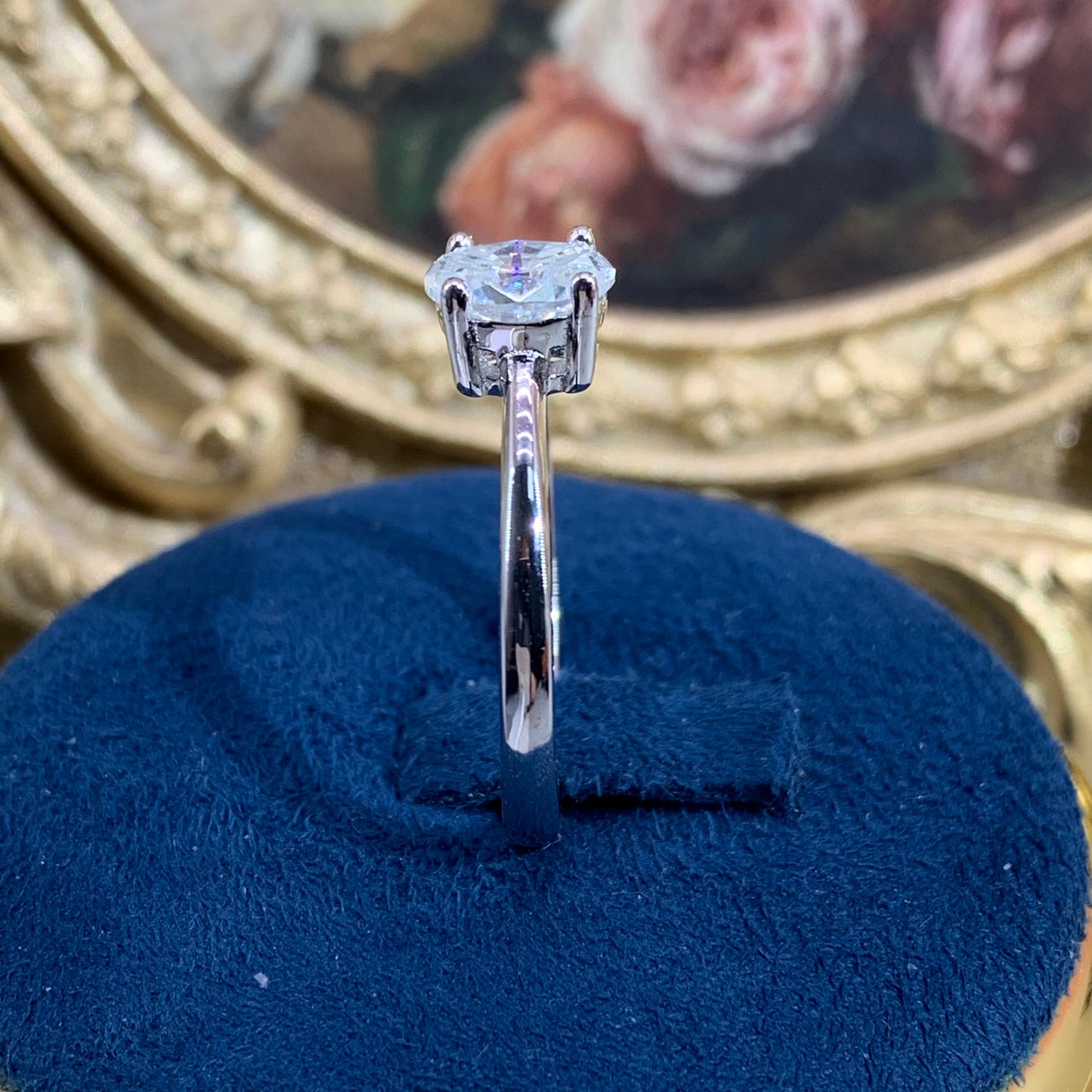 (Milly)「Buy 1 get 1 band ring Or necklece for free」1-3CT Moissanite 925 Sterling Silver Ring