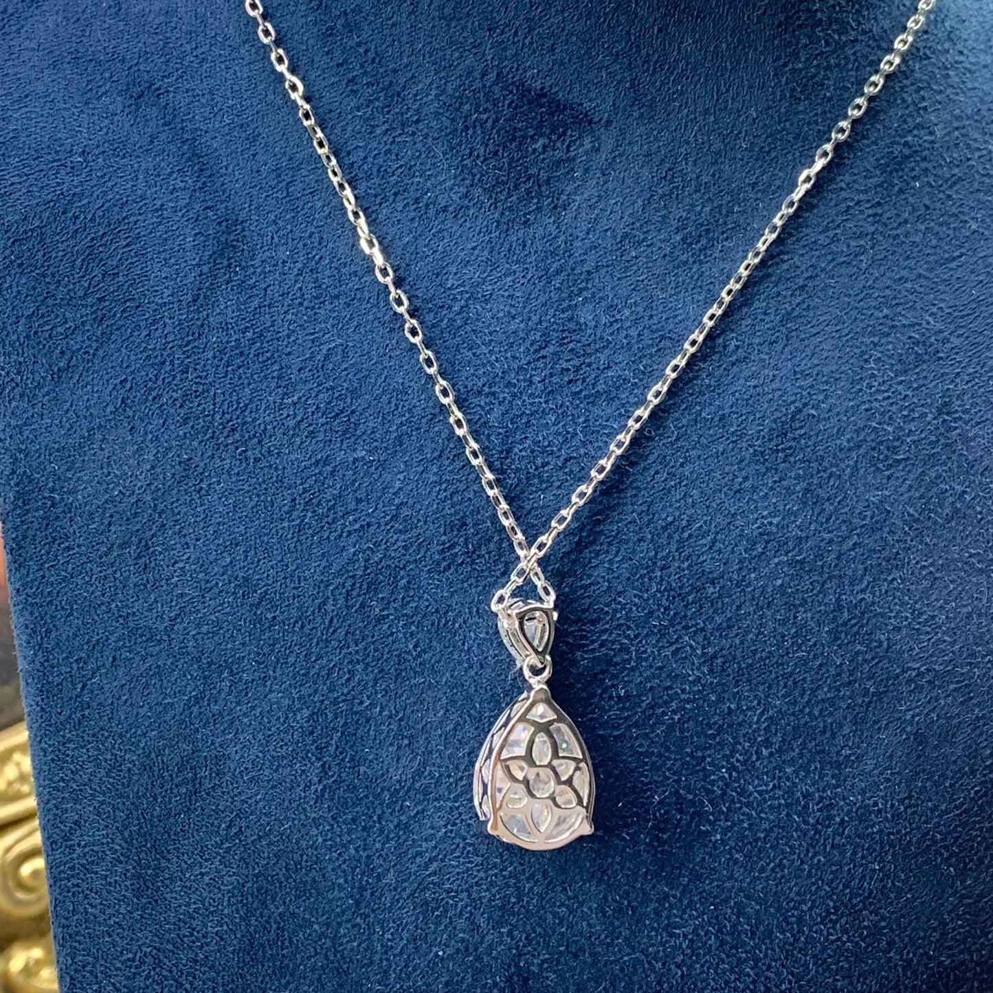 6CT Moissanite 925 sterling silver necklace