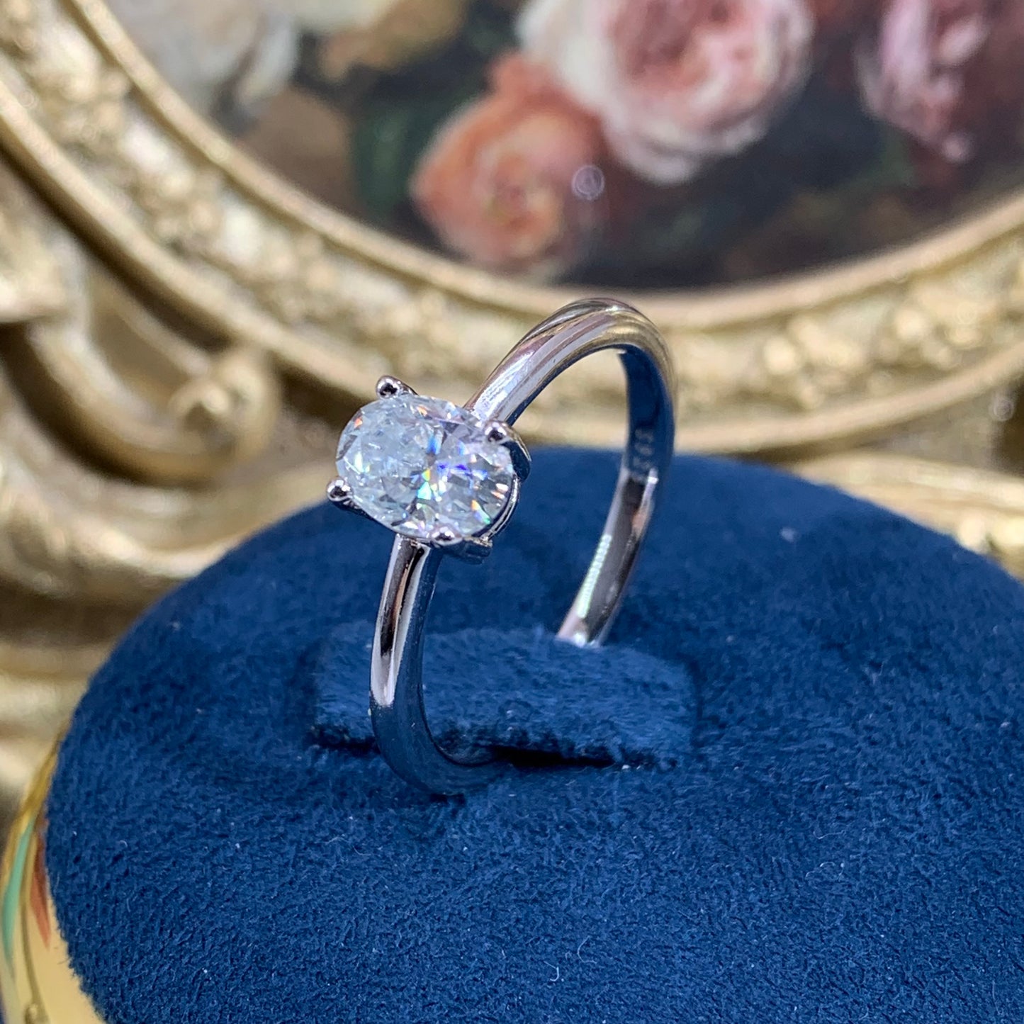 (Milly)「Buy 1 get 1 band ring Or necklece for free」1-3CT Moissanite 925 Sterling Silver Ring