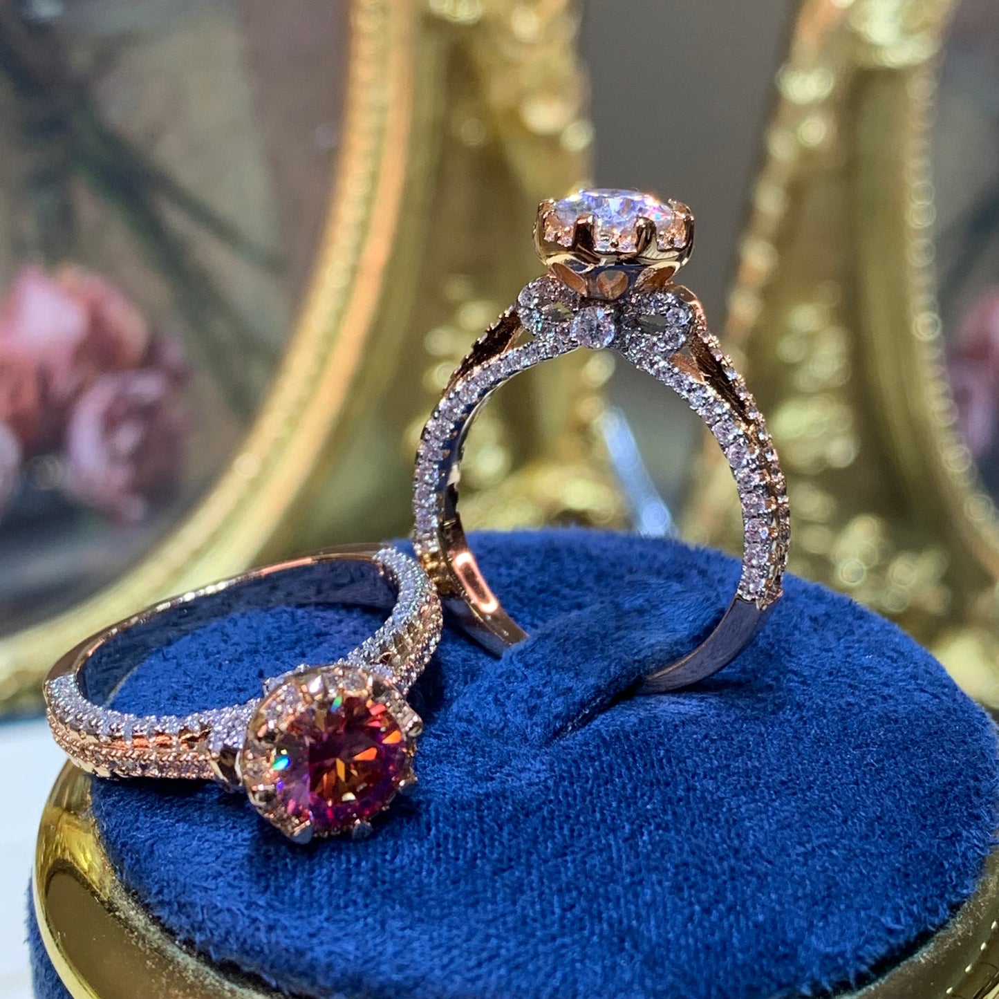 (BOWKNOT)1CT Moissanite ring