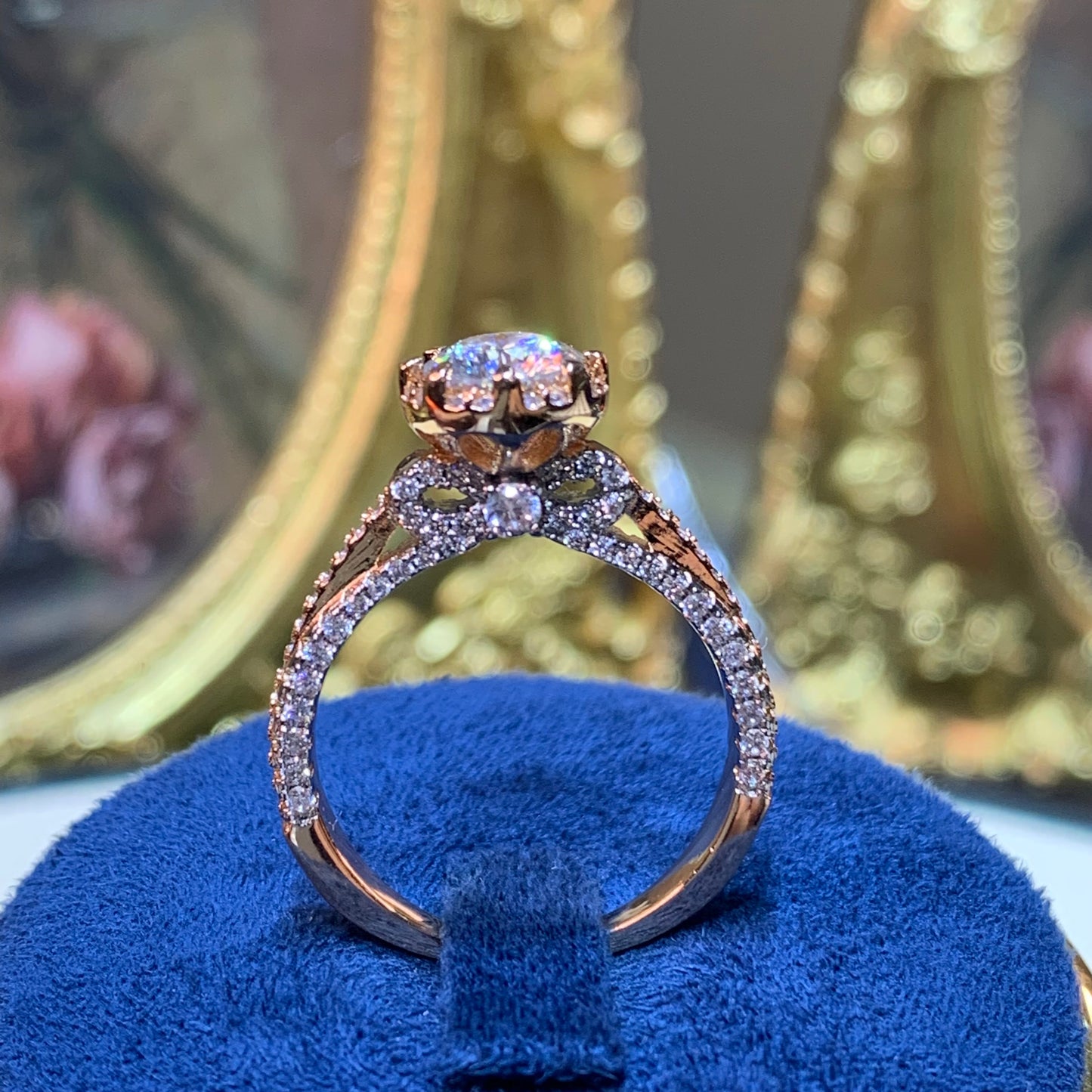(BOWKNOT)1CT Moissanite ring