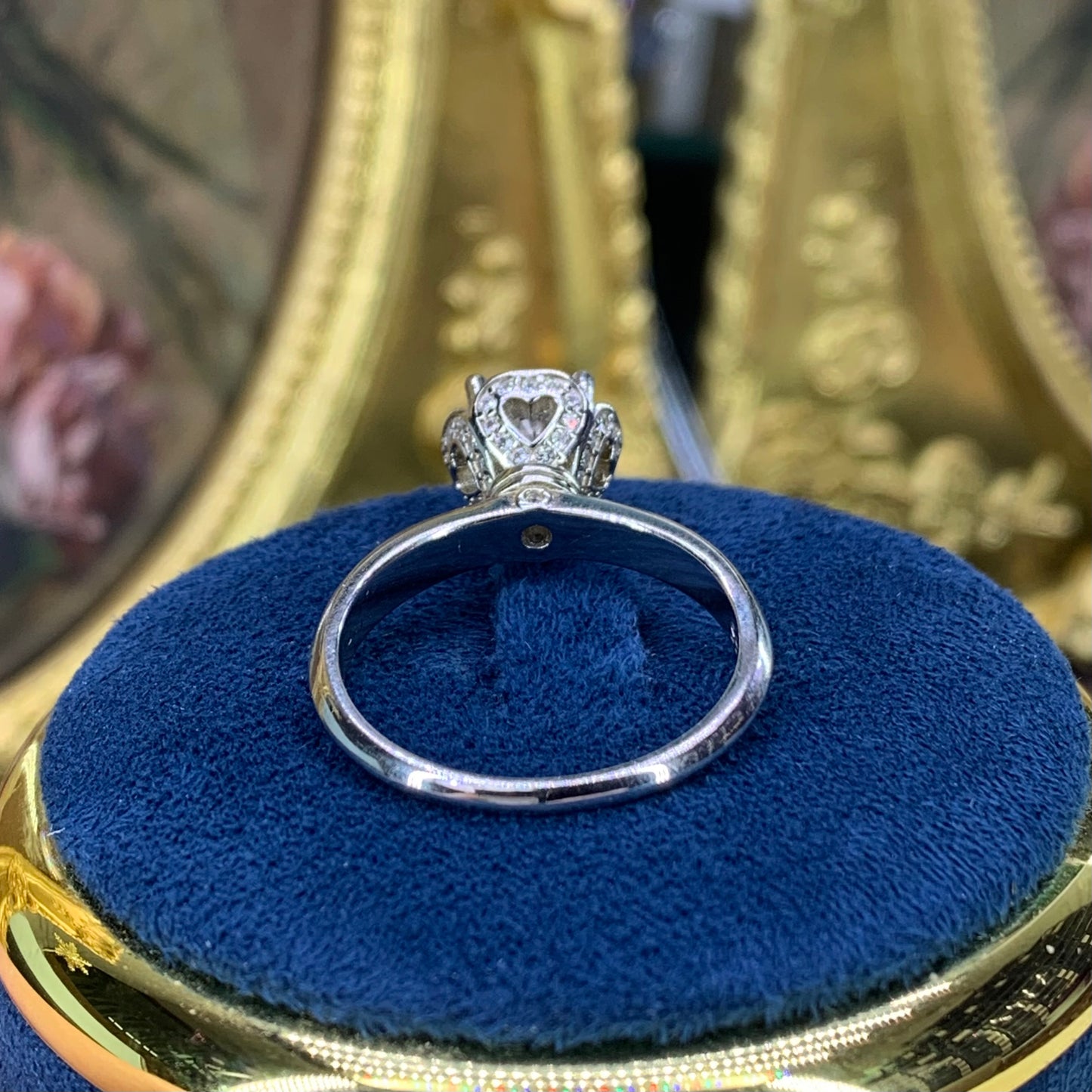 (BOUQUET)「Buy 1 get 1 band ring for free」 1CT Moissanite 925 Sterling Silver Ring