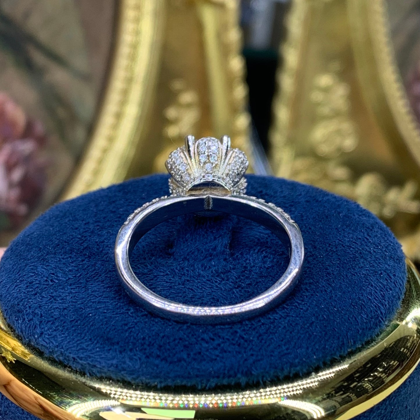 (QUEEN)「Buy 1 get 1or 2 band ring for free」 1-2CT Moissanite 925 Sterling Silver Ring