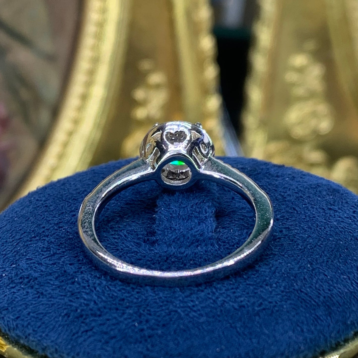 (HYDRANGEA)「Buy 1-2 CT get 1 or 2 band ring for free 」 1-2CT Moissanite 925 Sterling Silver Ring