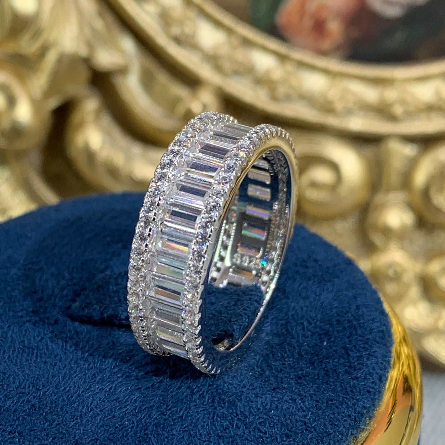(Janizh)Artificial Gemstone S925 Ring