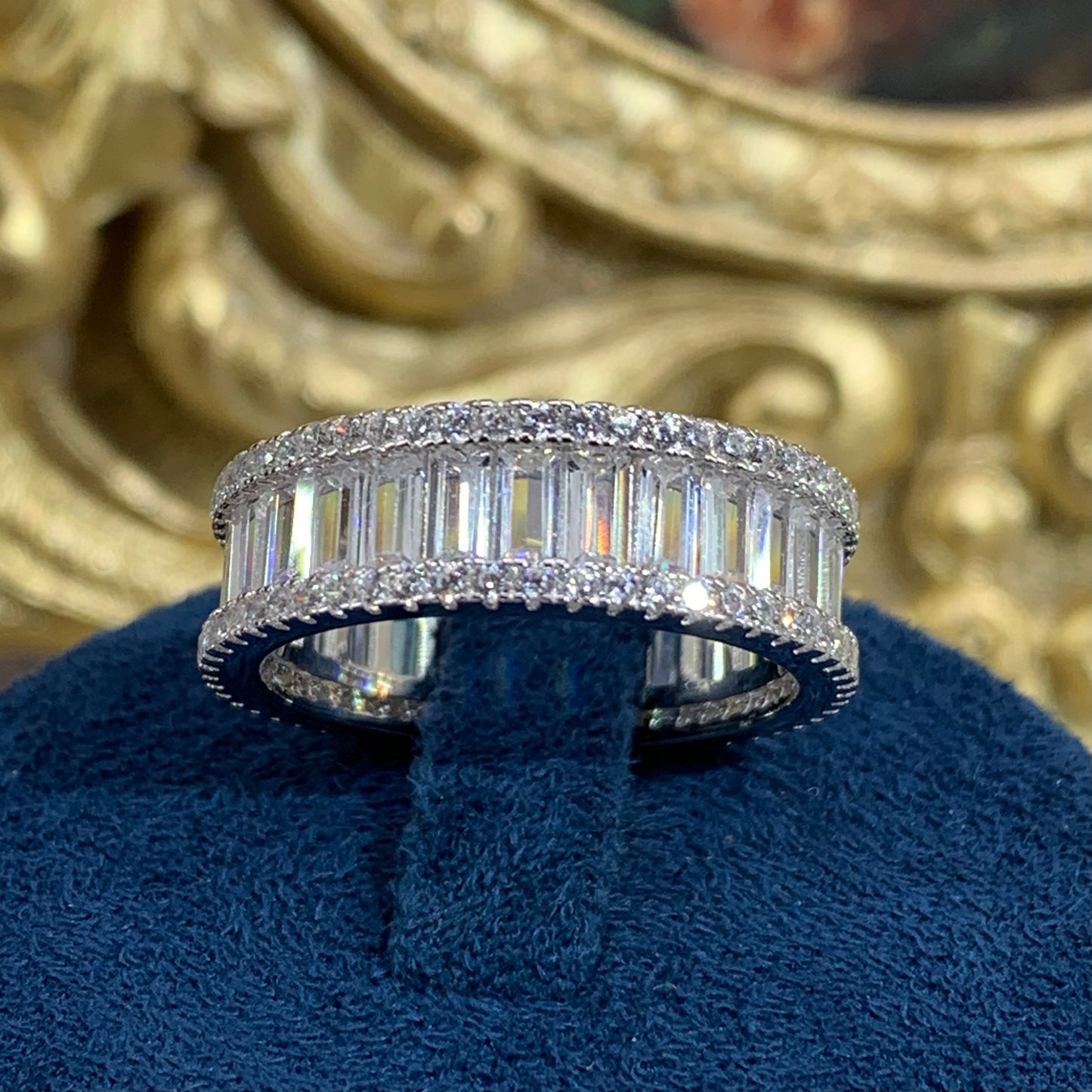(Janizh)Artificial Gemstone S925 Ring