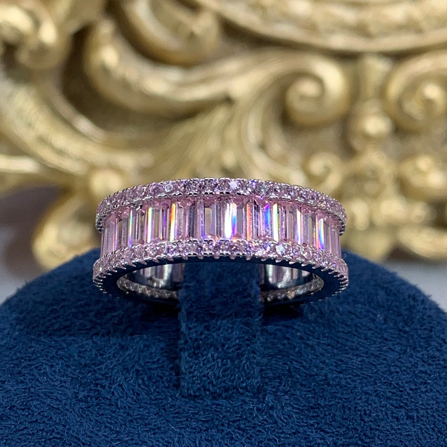 (Janizh)Artificial Gemstone S925 Ring