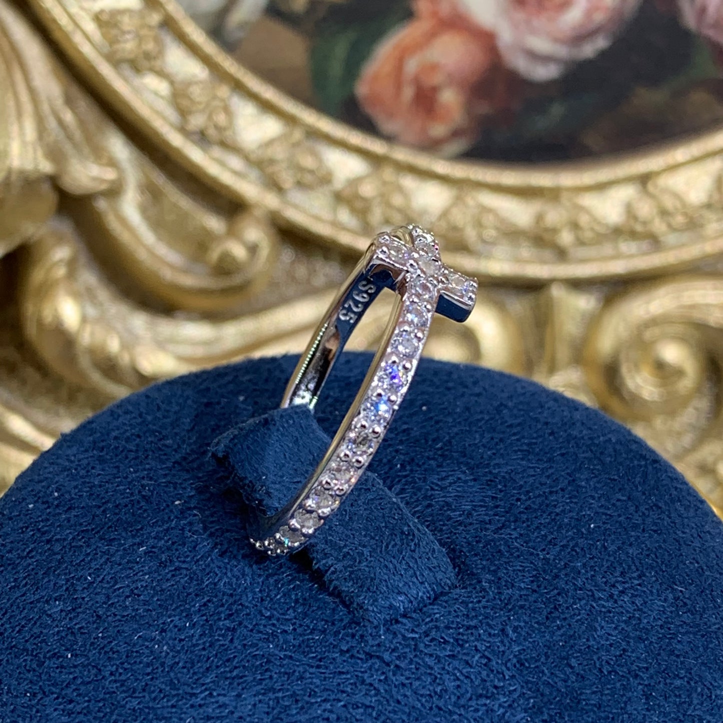 Artificial Gemstone S925 Band Ring 2