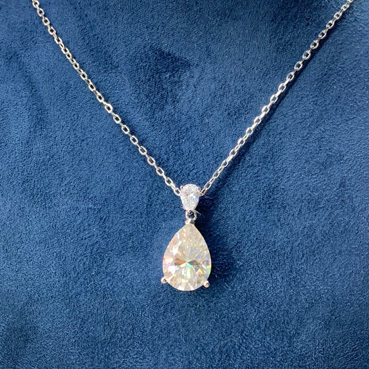 6CT Moissanite 925 sterling silver necklace